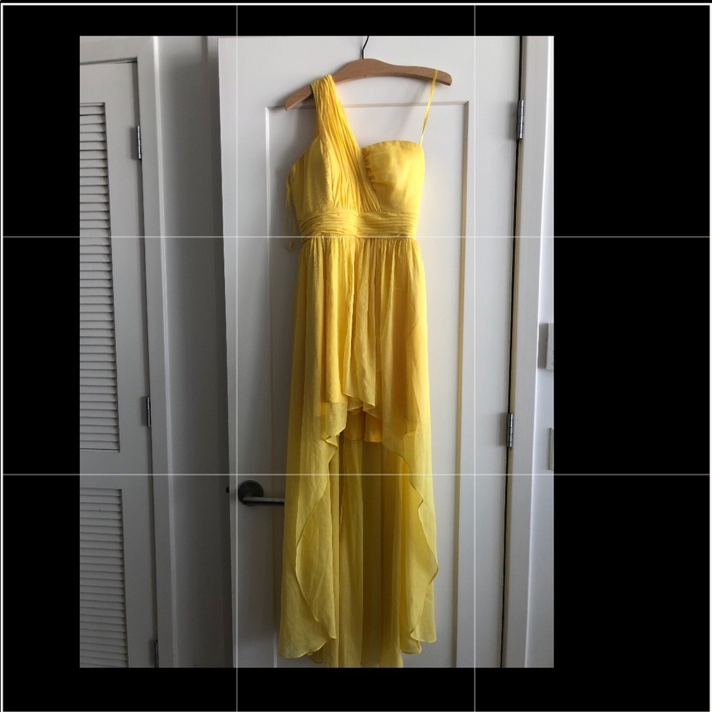 Yellow Aiden Mattox dress